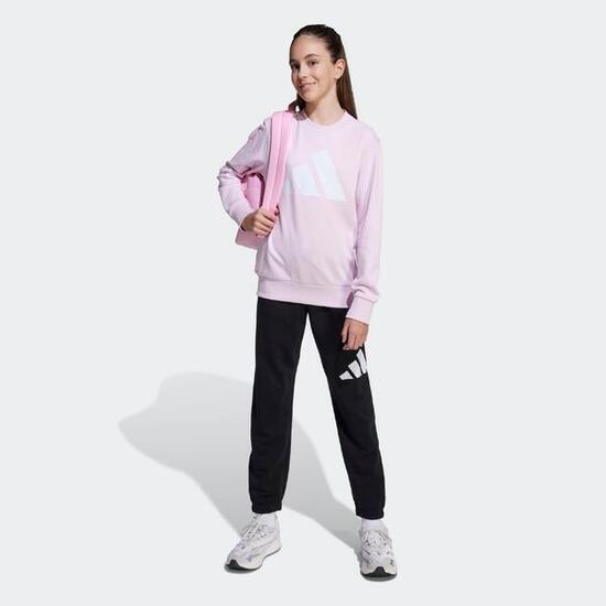 Tuta ADIDAS bambino ginnastica leggera nero-rosa