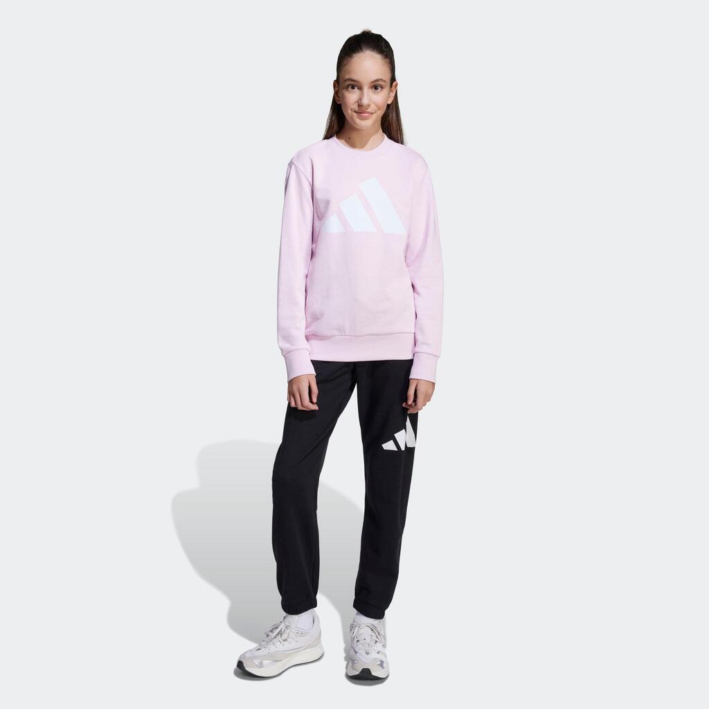 Kids' Cotton Tracksuit Set - Black & Pink