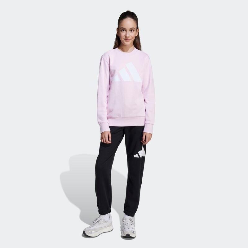 Ensemble de survêtement enfant en coton, noir et rose ADIDAS