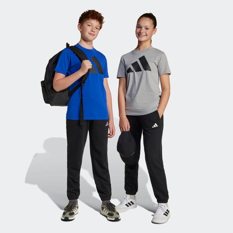 Pantalon pentru sport din bumbac ADIDAS Negru Copii