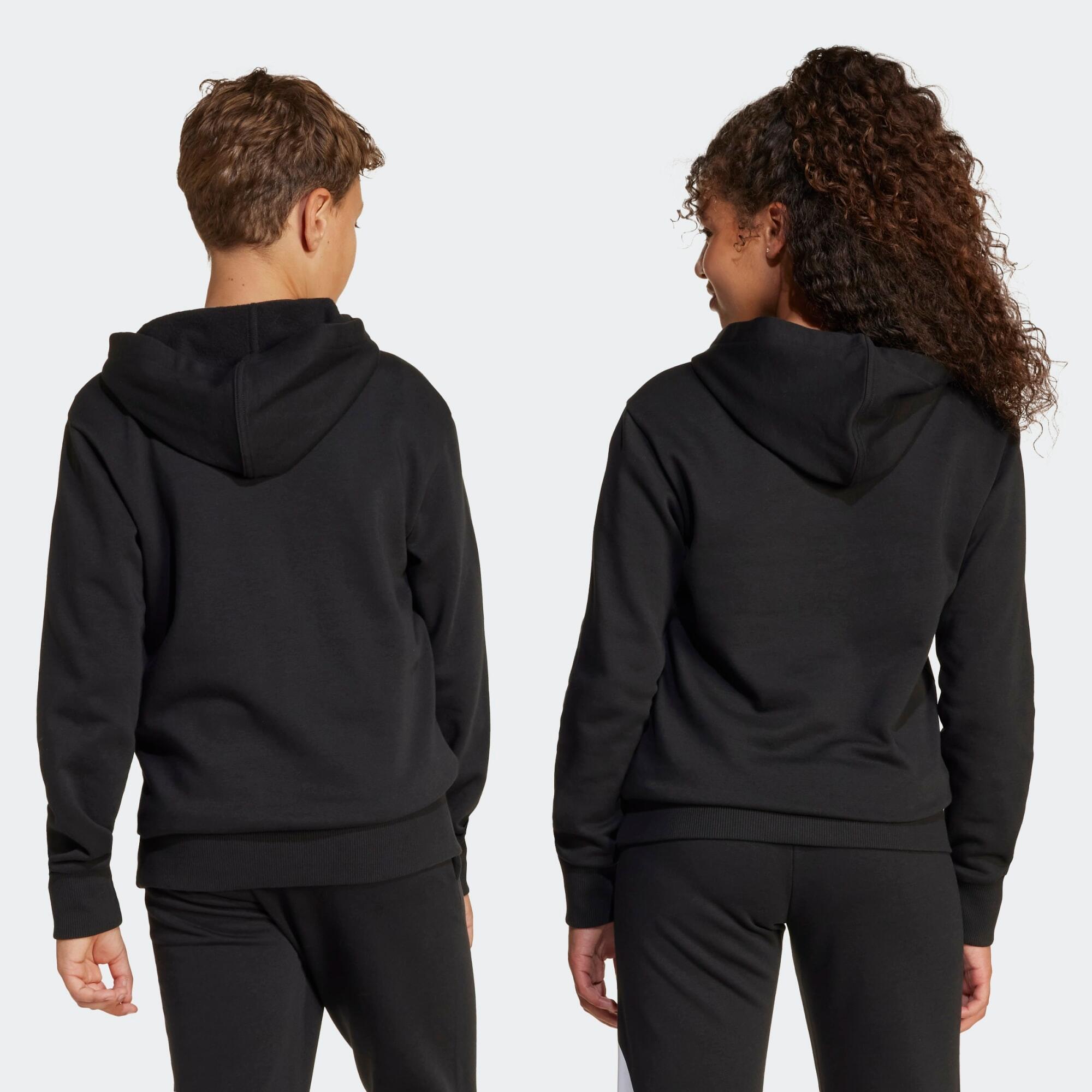 Kinder-Hoodie aus Baumwolle, schwarz 7/7