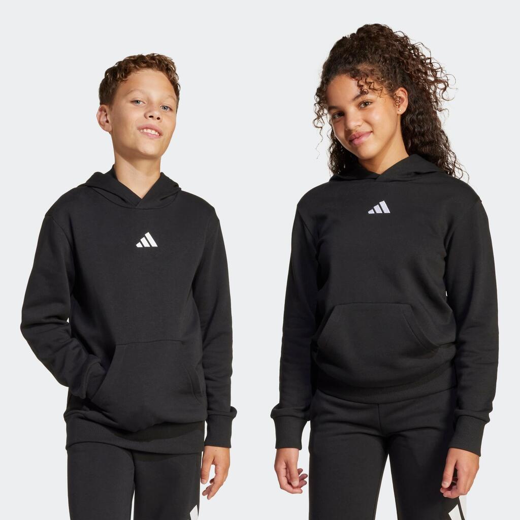 Sweat à capuche enfant en coton - noir