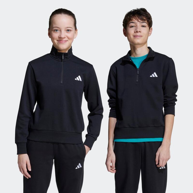 Hanorac cu fermoar ADIDAS Negru Copii