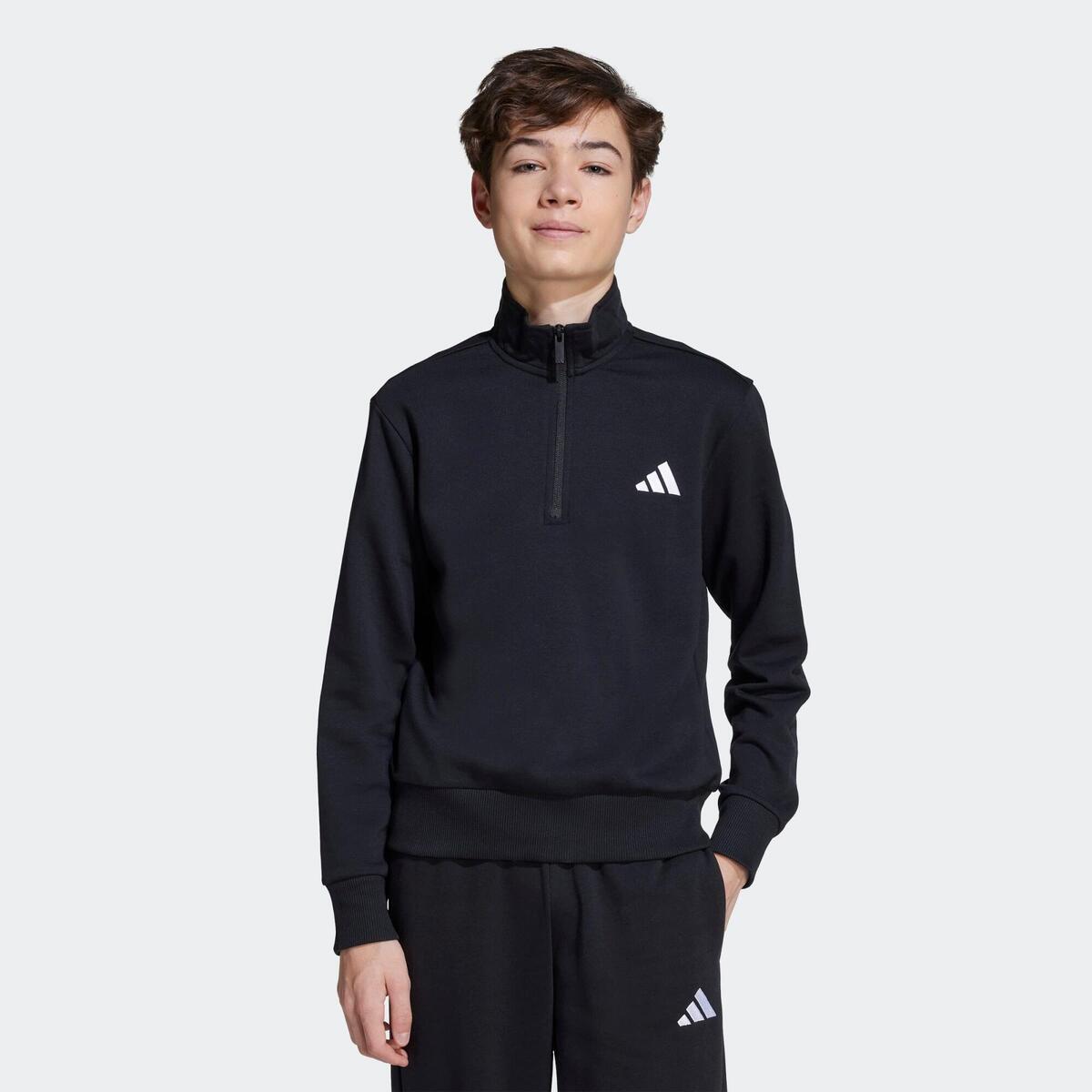 Sweat zippé enfant, noir