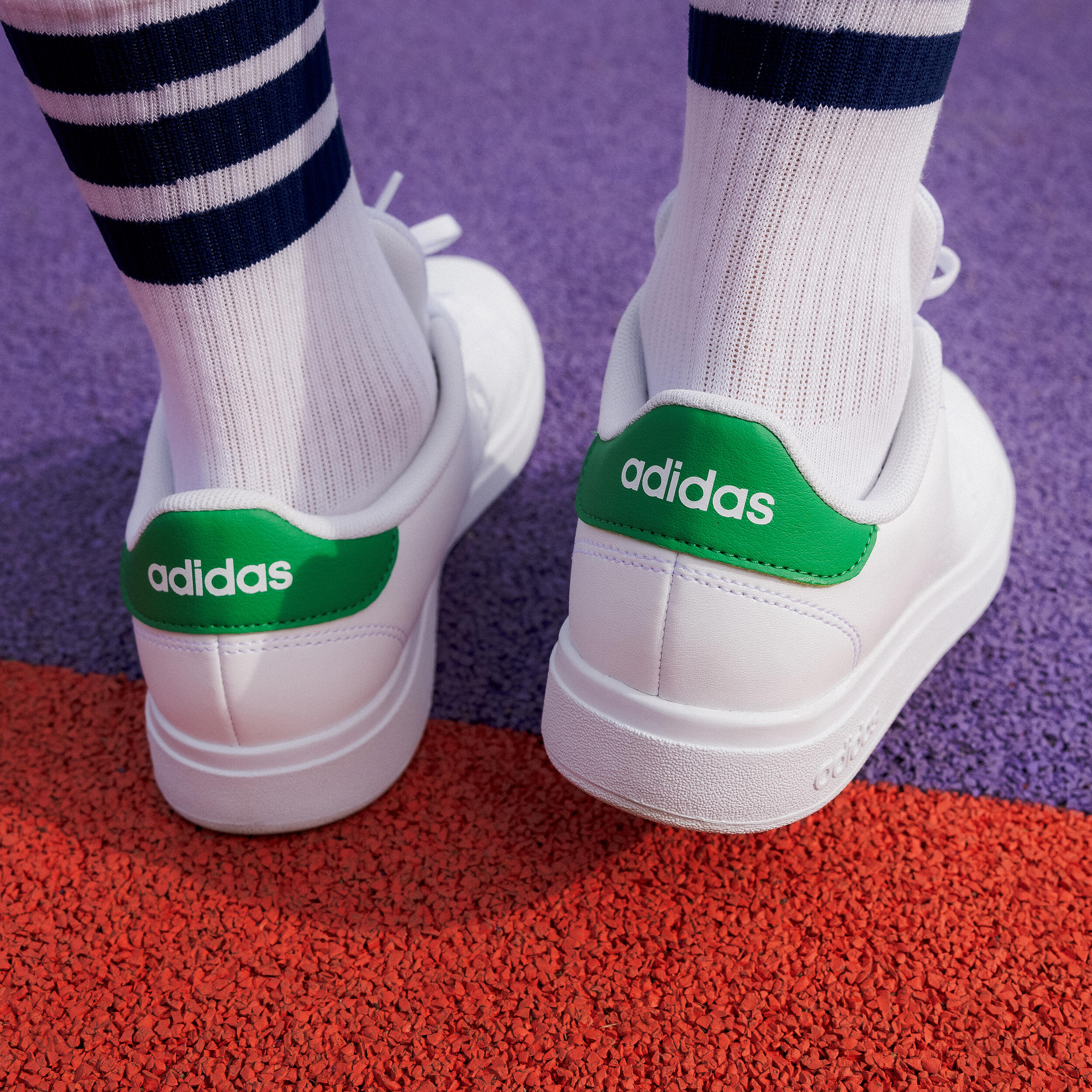 Scarpe da ginnastica ADIDAS bambino ADVANTAGE bianco-verde 7/13