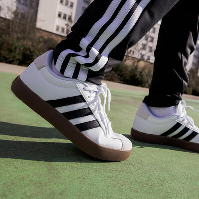 Sneakers ADIDAS bambino VL COURT bianco-nero-grigio dal 35 al 38