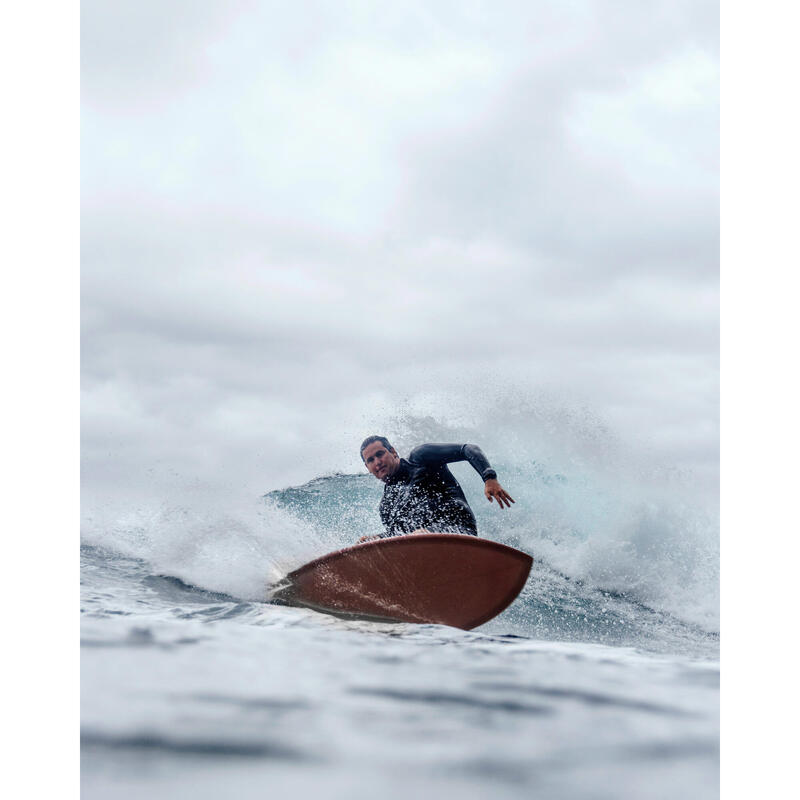 Planche de surf fish 6'1 avec boitiers Futures sans ailerons - bordeaux