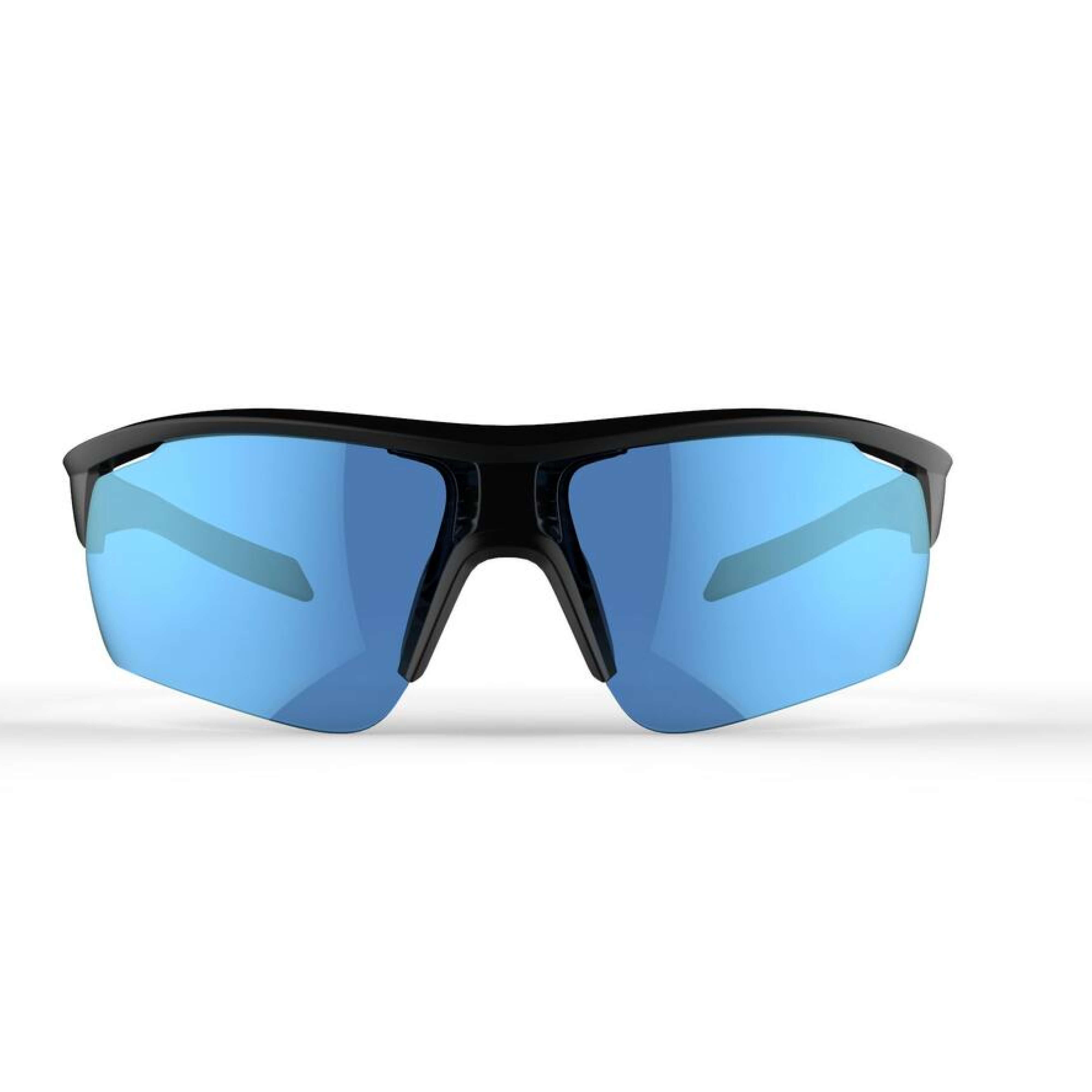 PERF 100 adult cycling cat 3 sunglasses - black/blue