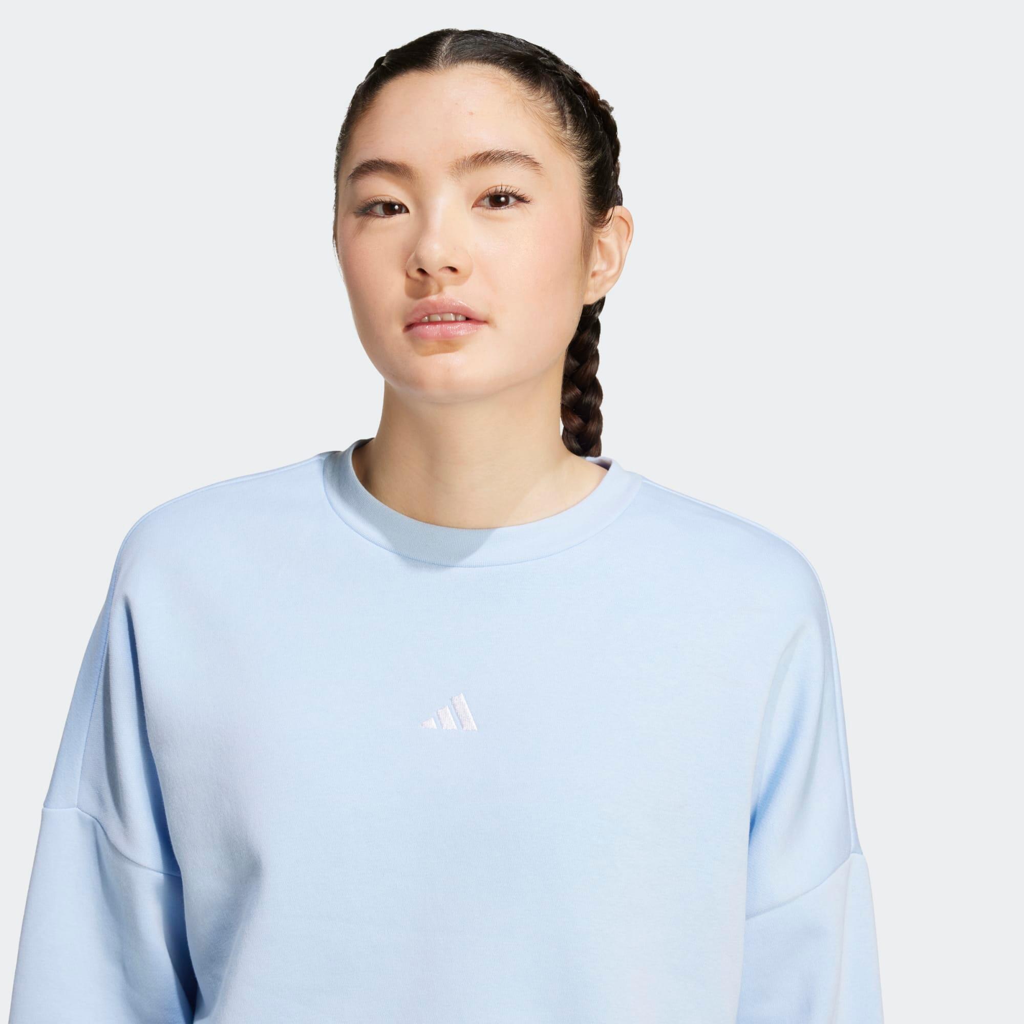 Fitness-Sweatshirt für Damen, hellblau 10/11