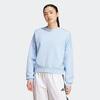 Sweat-shirt de fitness femme, bleu clair