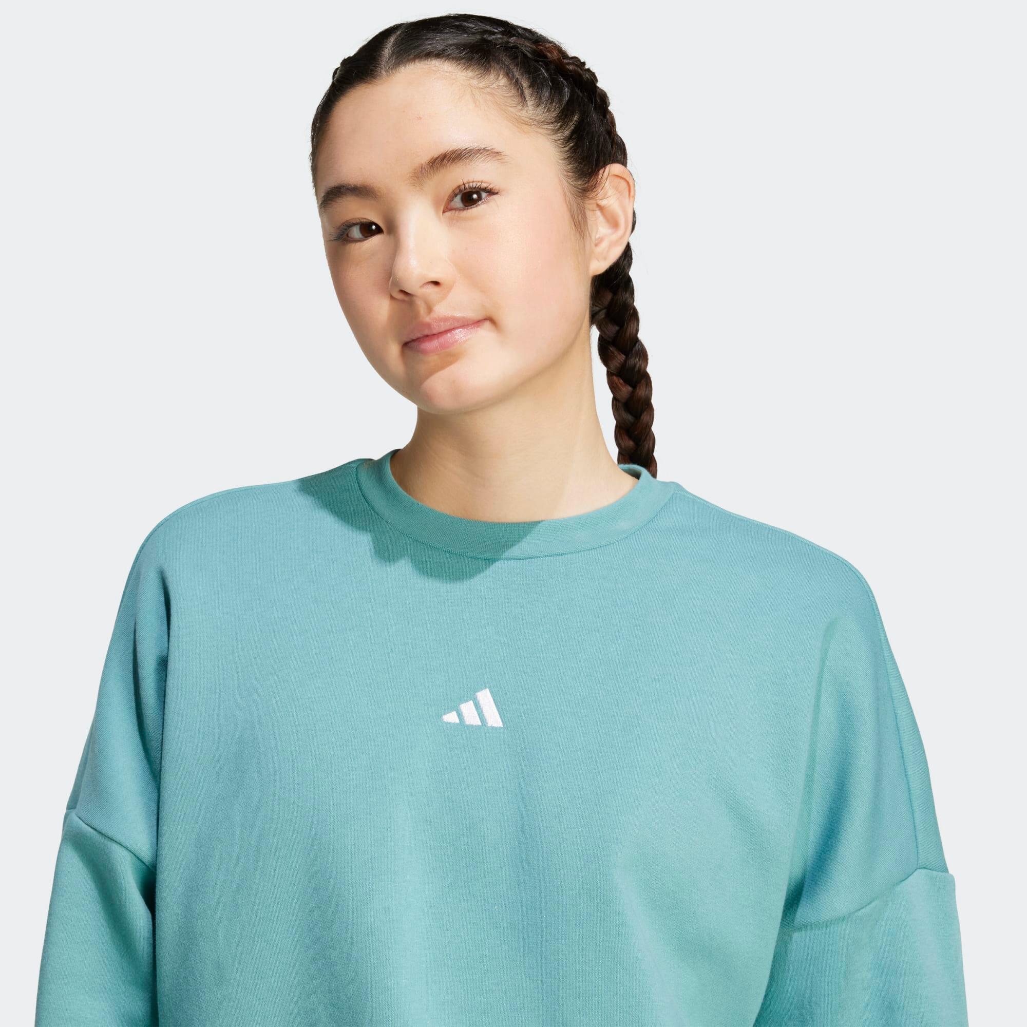 Sweat-shirt de fitness femme, turquoise 4/6