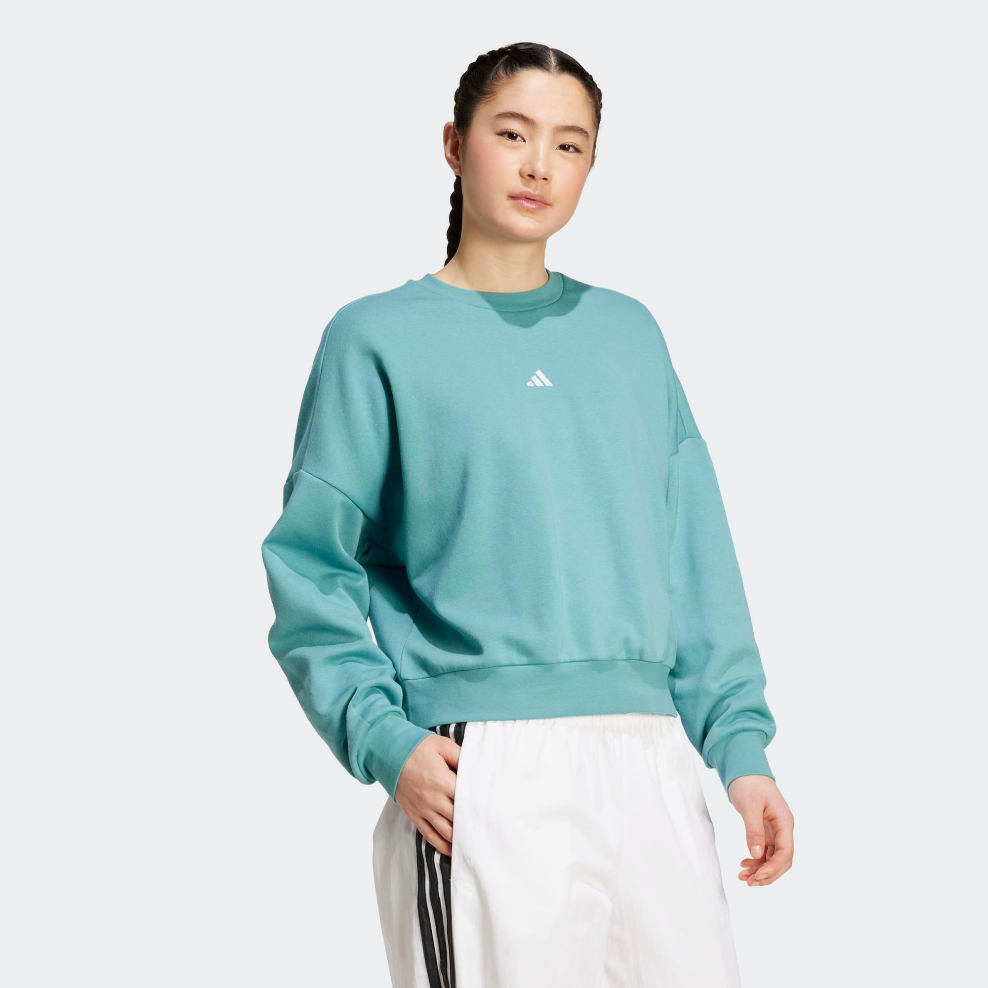 Sweat-shirt de fitness femme, turquoise 6/6