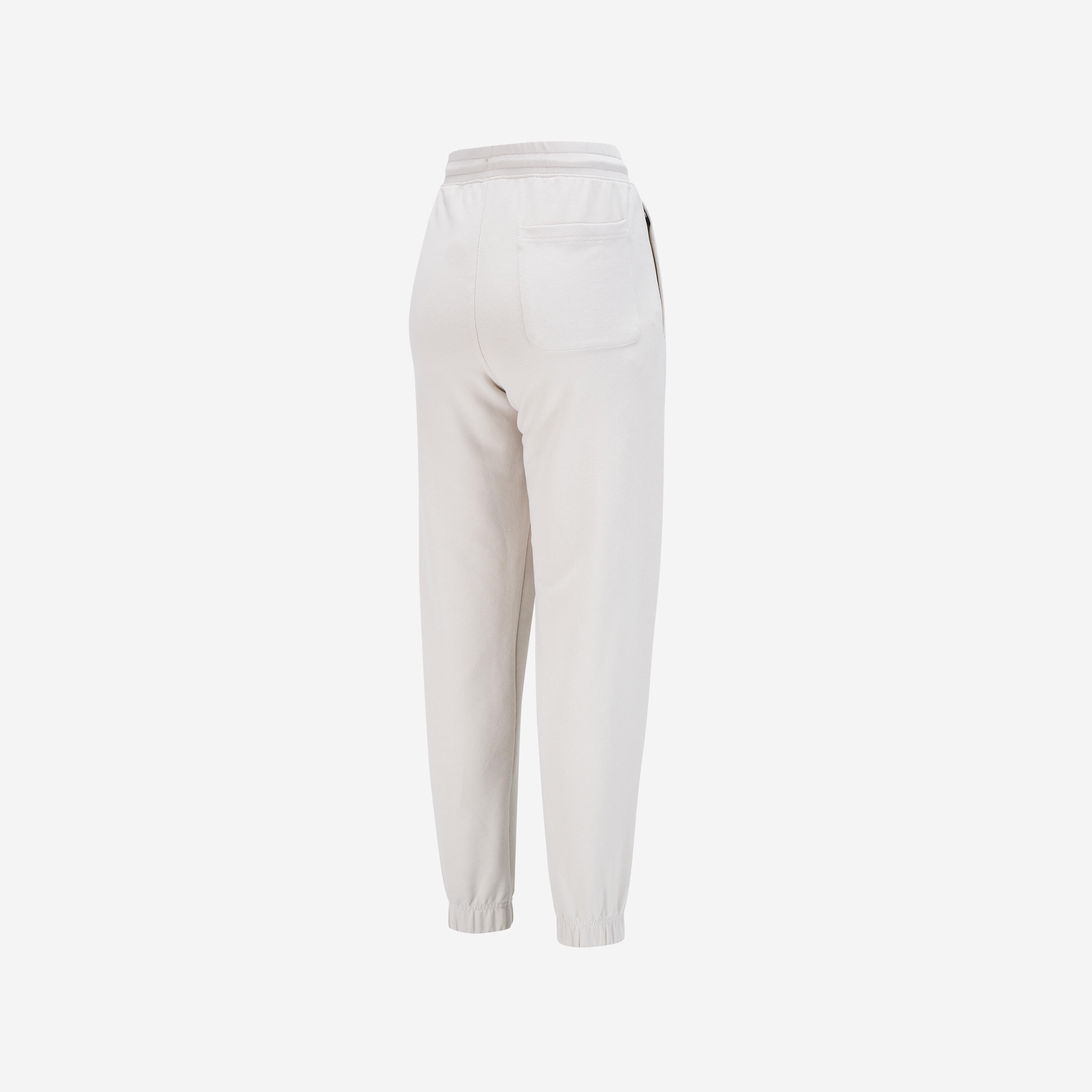 MEN TRAINING ZIP PANTS 500-linen beige