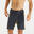 Boardshort surf 500 Long 19" Homme - Arch Spring Noir