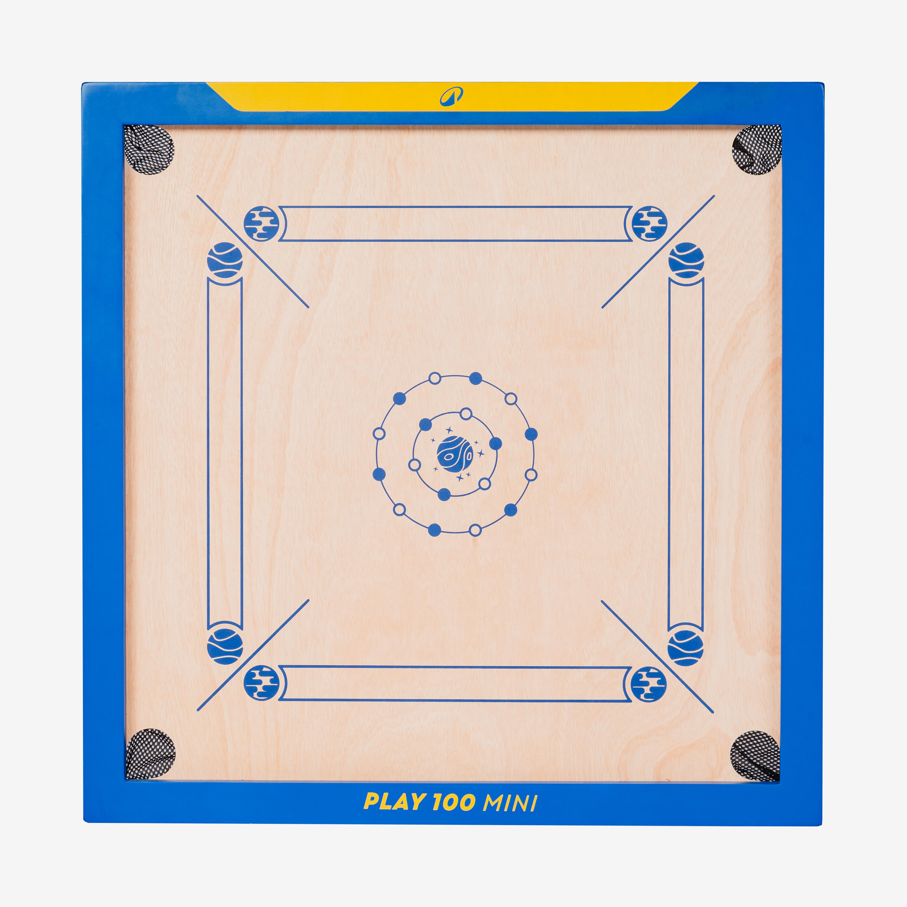 KIDS CARROM BOARD - PLAY 100 MINI BLUE