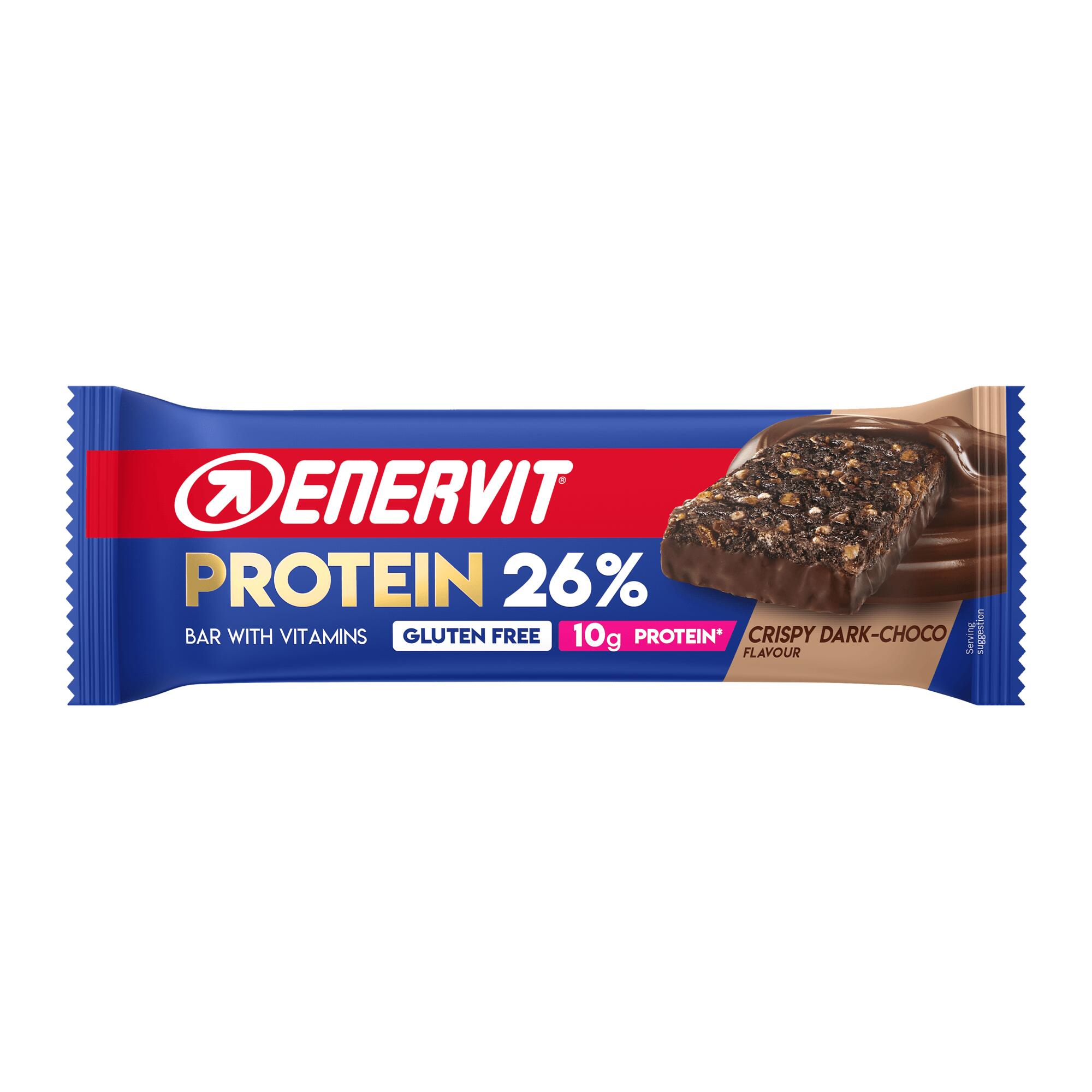 ENERVIT ENERVIT PROTEIN 26% CRISPY DARK-CHOCO BARRETTA DA 40 g