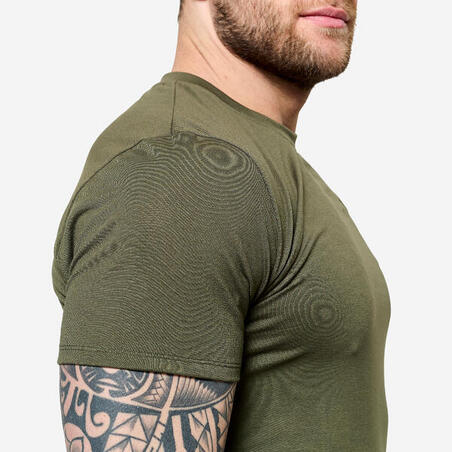 Футболка чоловіча для крос-тренінгу хакі