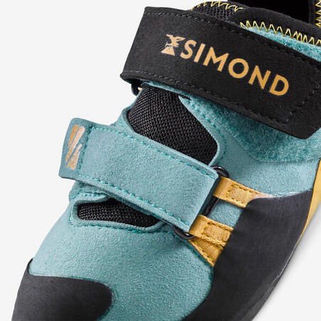 Скельні черевики жіночі Vertika блакитні/темно-жовті