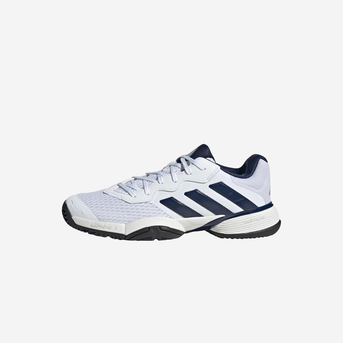 Chaussure de tennis enfant Multicourt - Adidas Barricade Jr blanc bleu