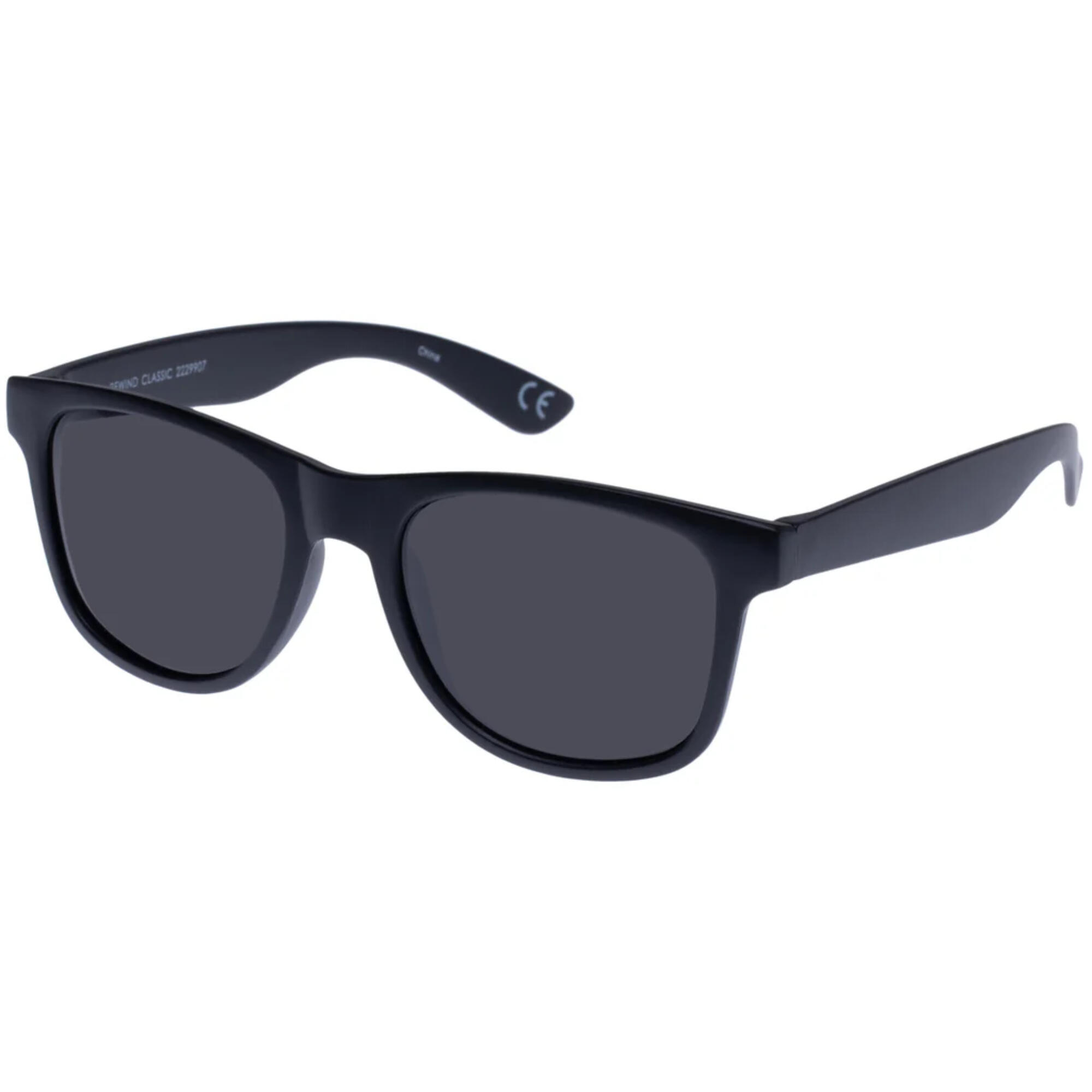 Solarized Rewind Classic Matte Black - Smoke Mono Polarized