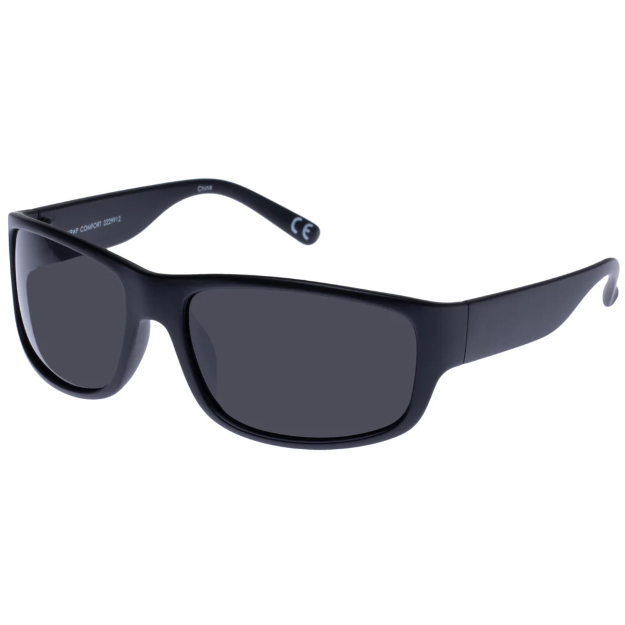 Solarized Wrap Comfort Matte Black - Smoke Mono Polarized