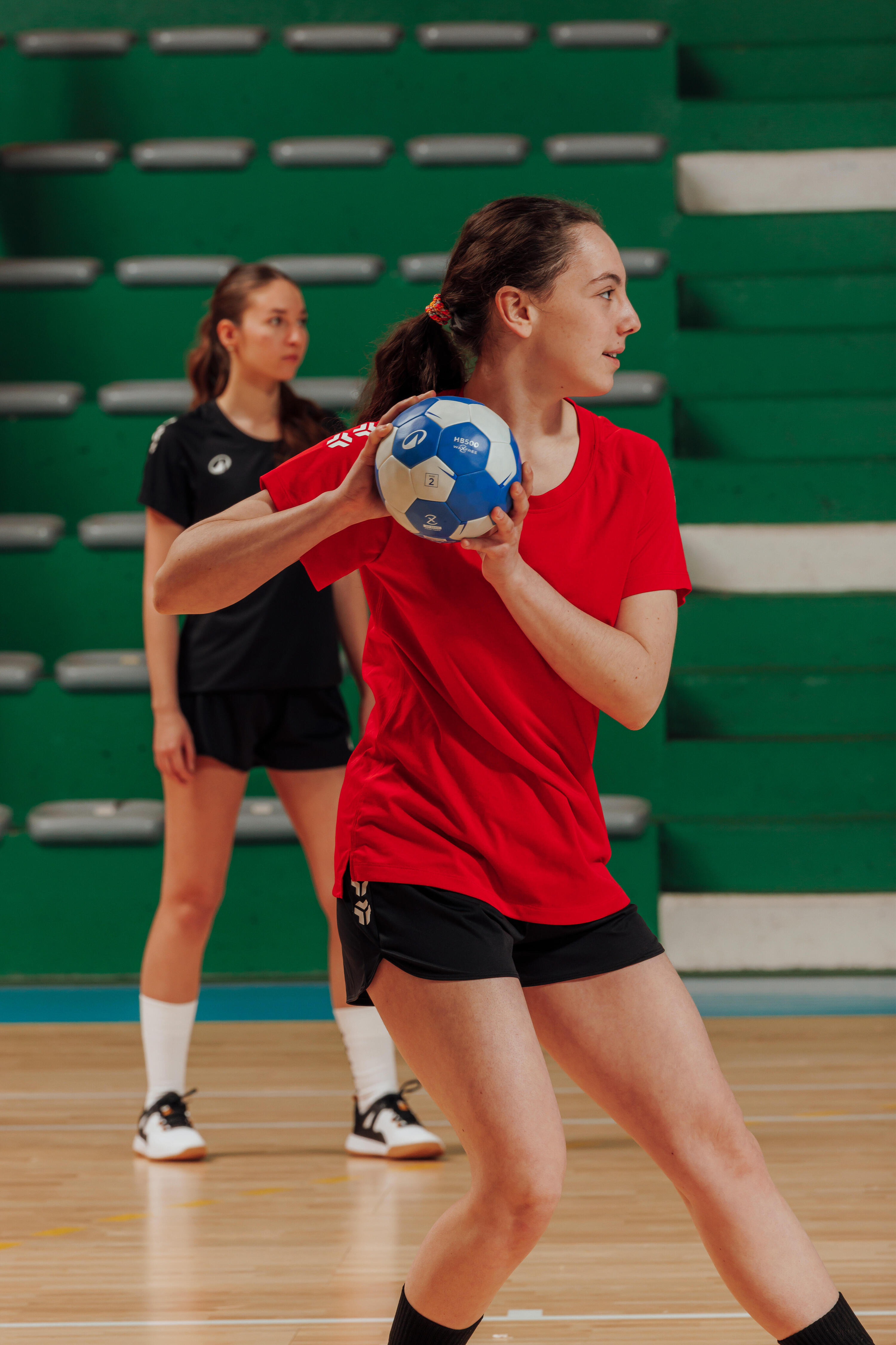 Minge de handbal fără rășină mărimea 2 - Waxfree Ultragrip Albastru-Alb 18/25