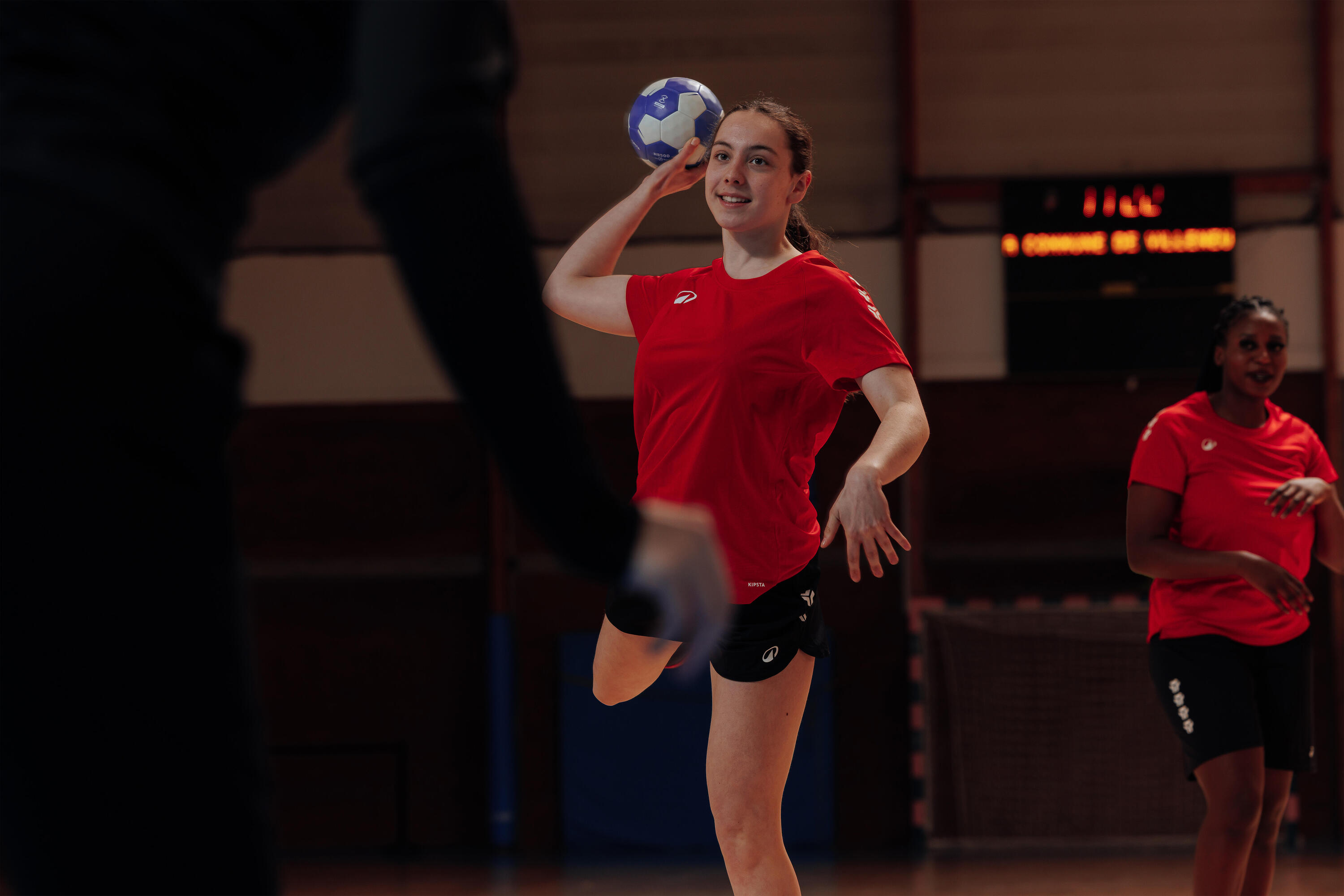 Maillot de handball femme - H100 rouge 10/13