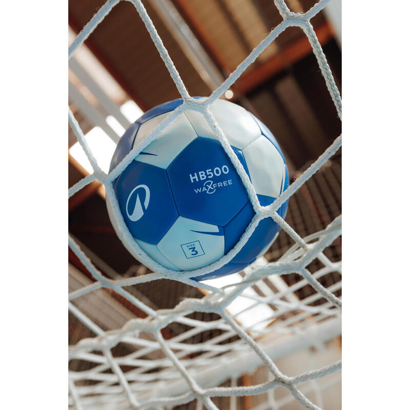 Minge de handbal fără rășină mărimea 3 - Waxfree V2 Albastru-Alb