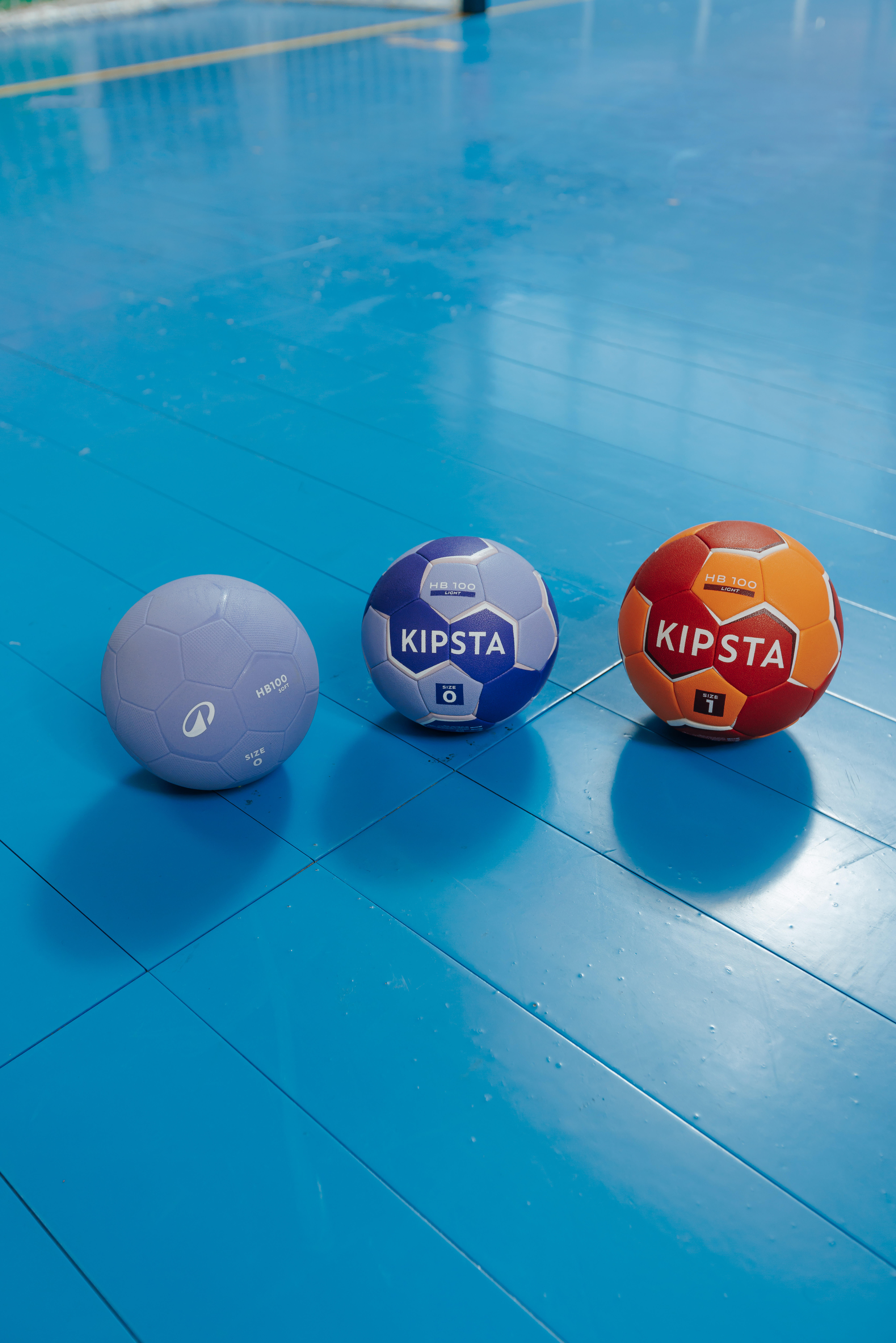 Ballon de handball taille 0 - H100 SOFT initiation PVC violet - KIPSTA