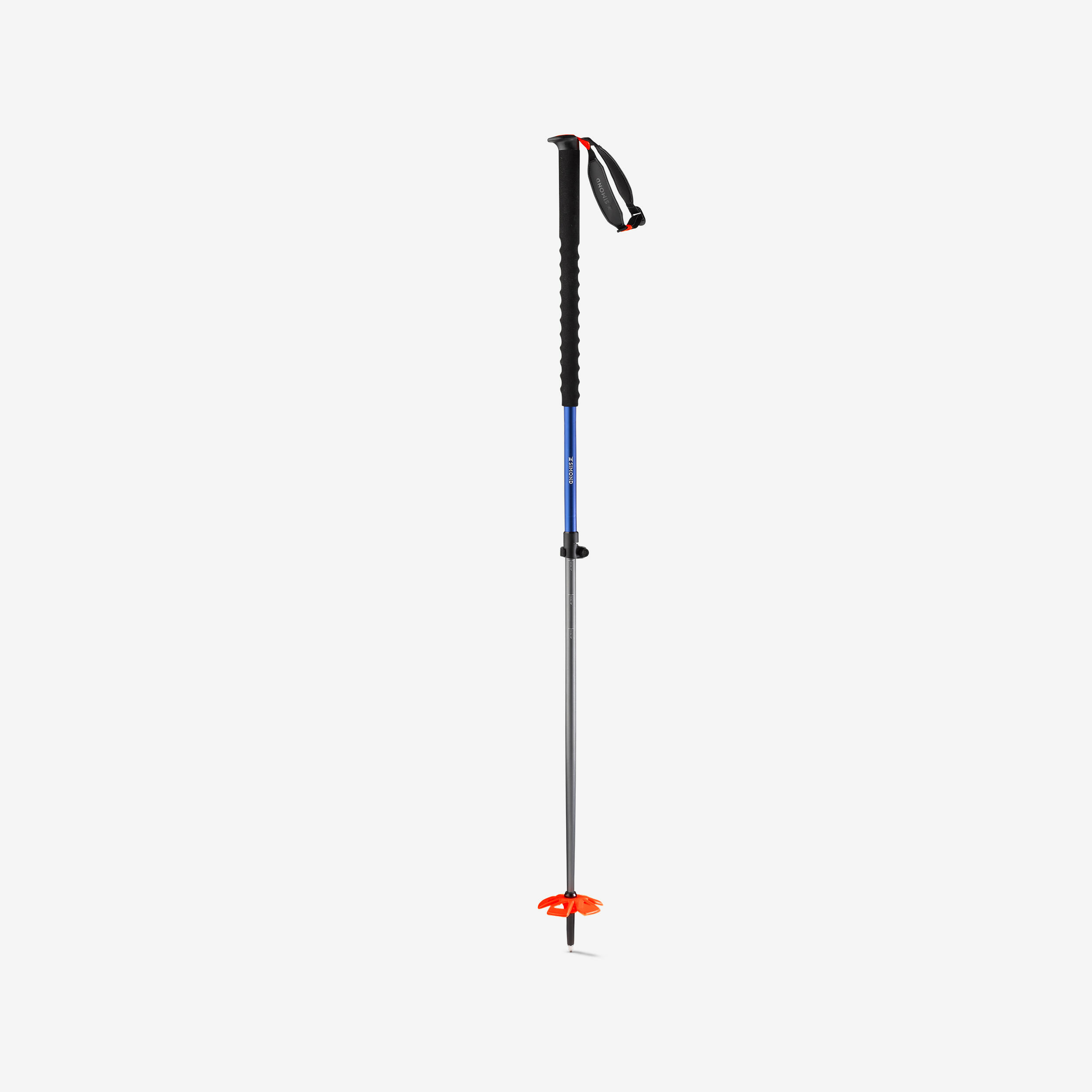 Vario 2 Safety Telescopic Freeride Ski Poles - Blue