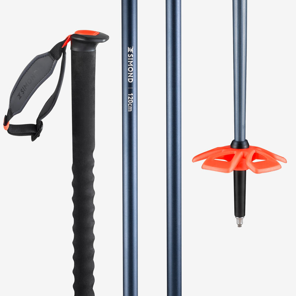 Kijki narciarskie freeride jednoczęściowe Simond Monoshaft Safety