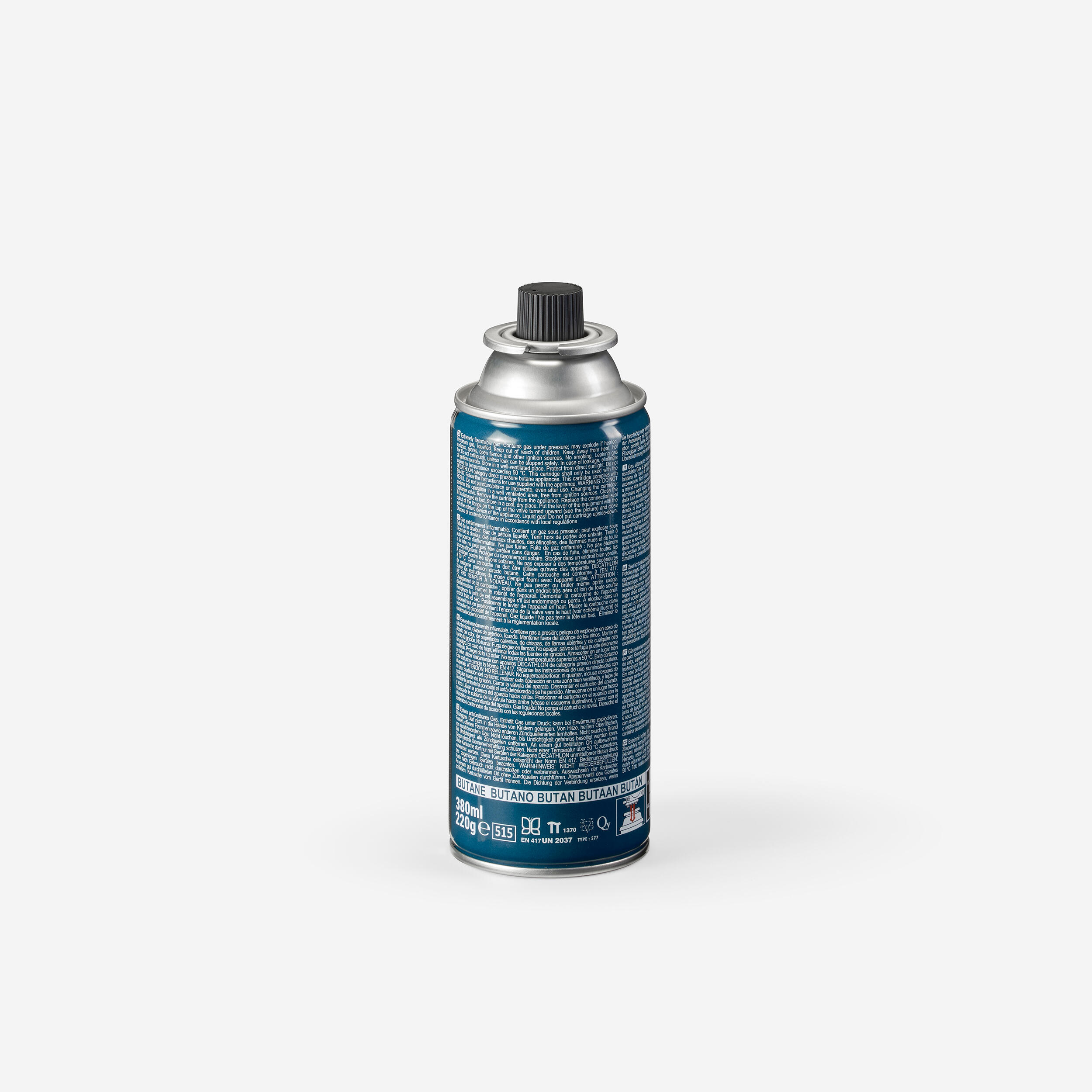 QUECHUA Gaspatroon butaan 220 gram voor camping kooktoestel