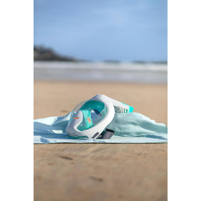 Masque easybreath snorkeling enfant XS (6-10 ans)  - SANS SAC - vert aquamarine