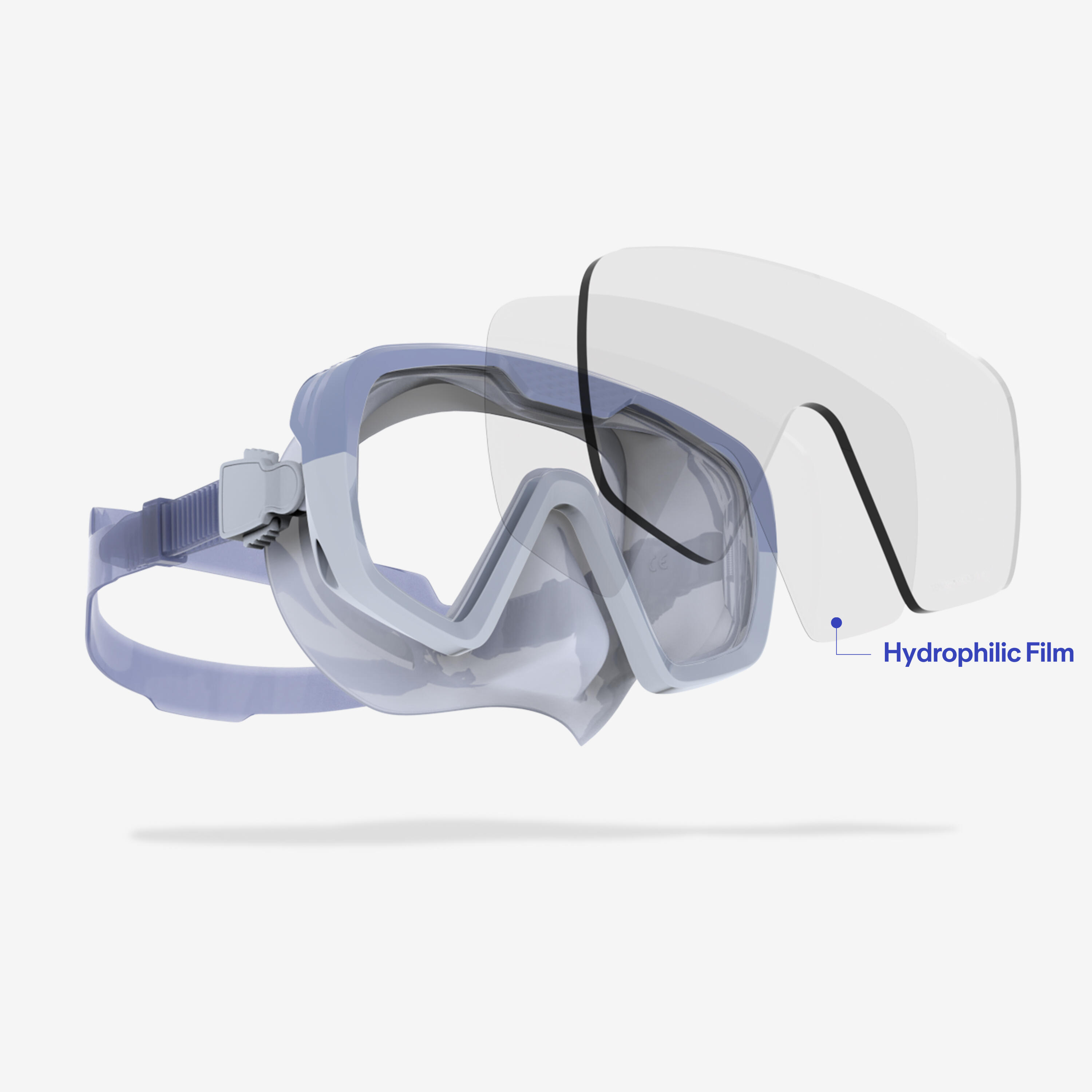 Anti-fog Diving Mask, 100 - SUBEA