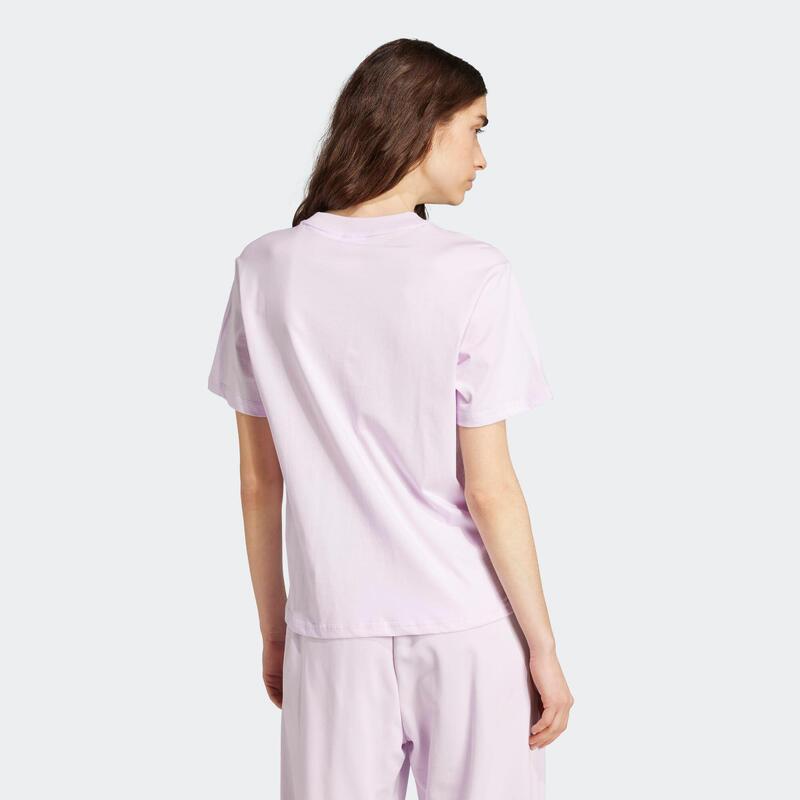T-shirt de fitness femme en coton, rose