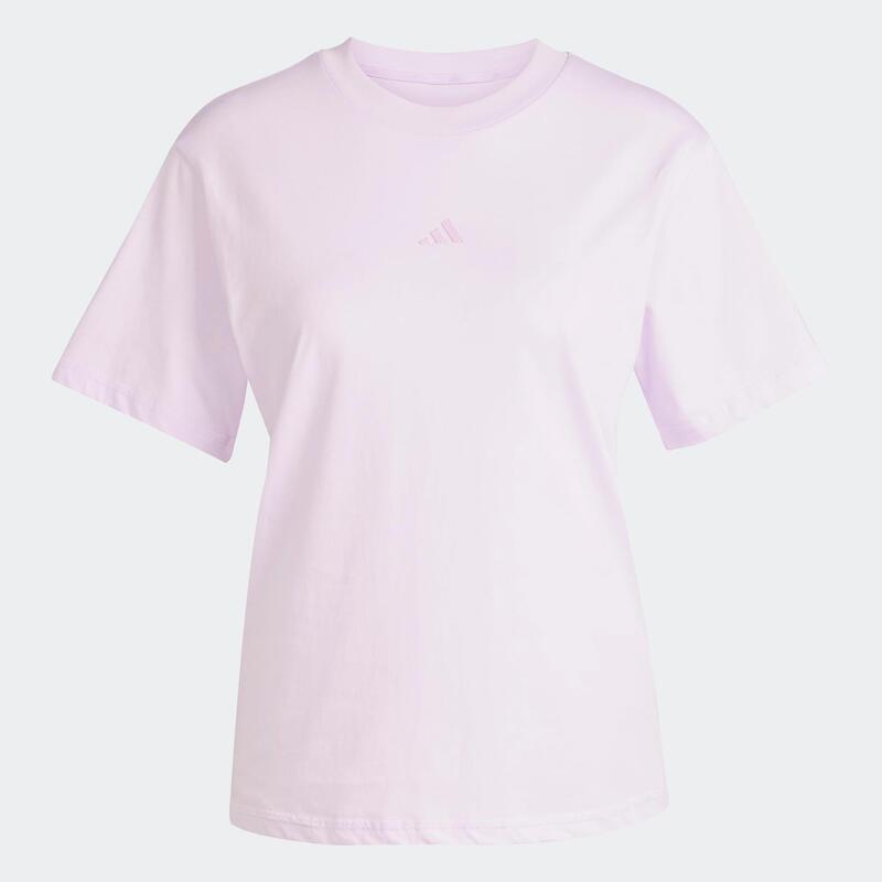 T-shirt de fitness femme en coton, rose