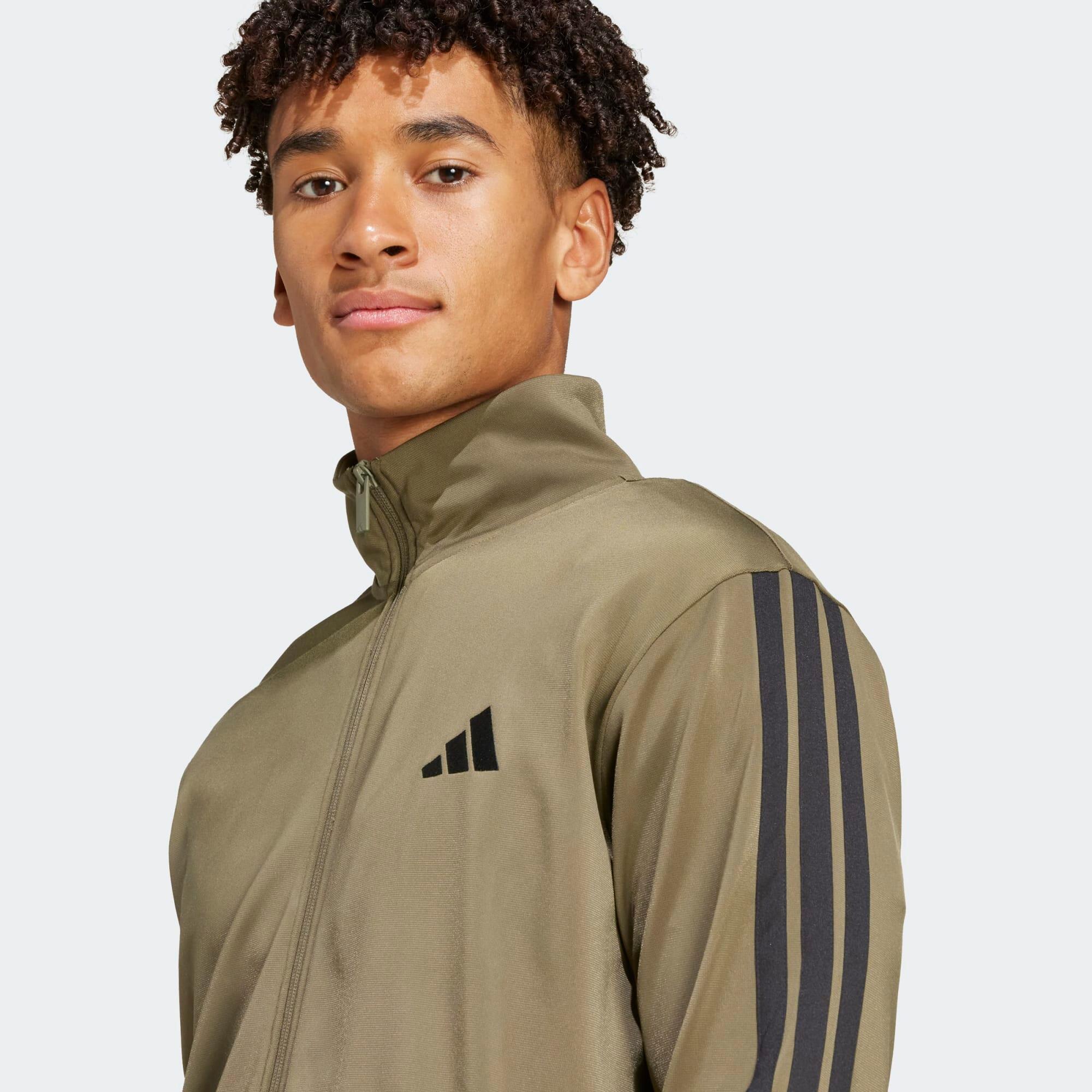 Tuta ADIDAS uomo ginnastica poliestere verde militare ADIDAS