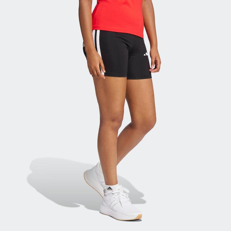 Short cycliste de fitness femme, noir