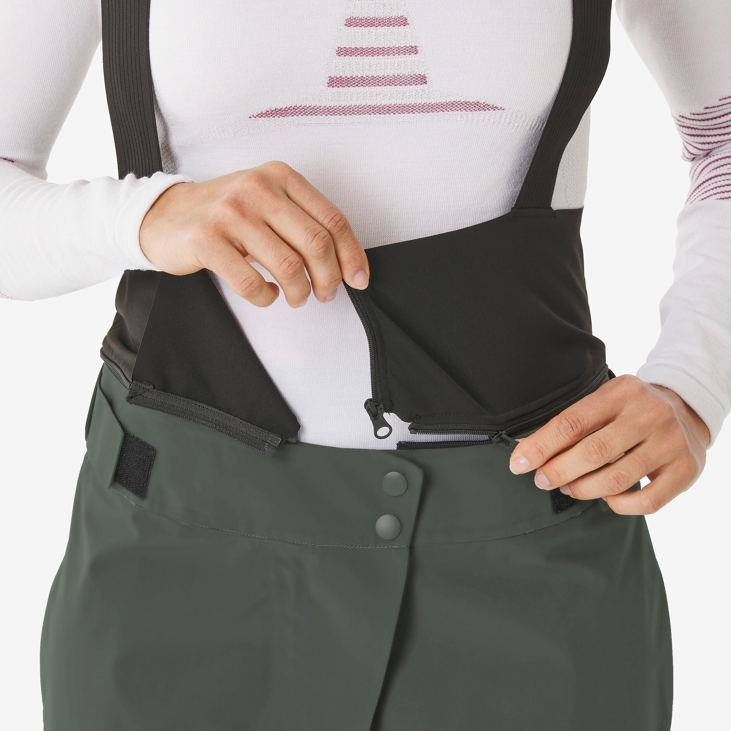 Women’s Wilder waterproof cross-country skiing trousers - Khaki