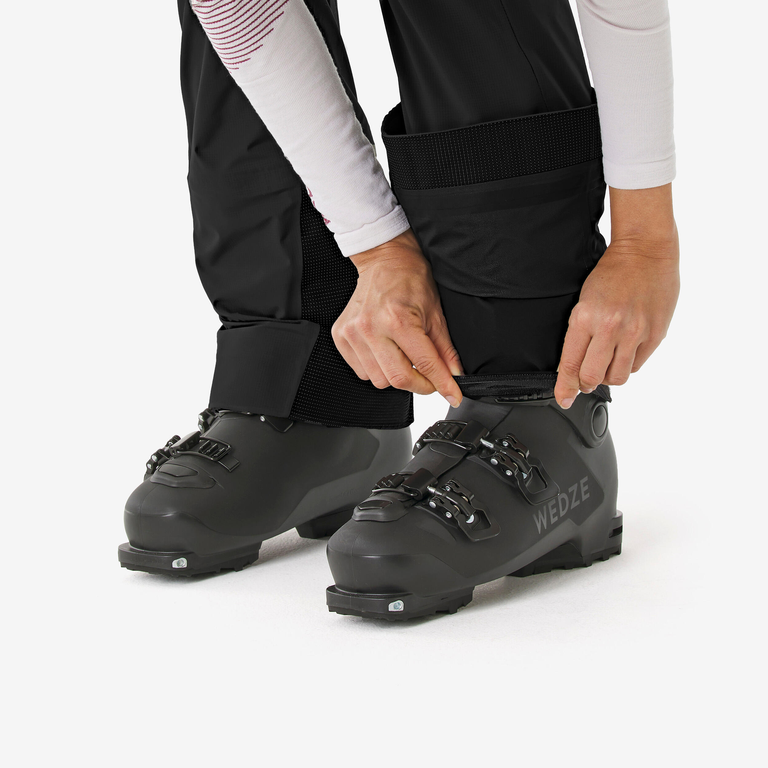 Pantalon de ski de randonnée imperméable femme, Wilder noir 8/10