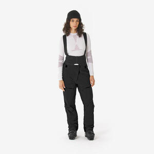 Pantalón de esquí de travesía impermeable mujer, Wilder negro
