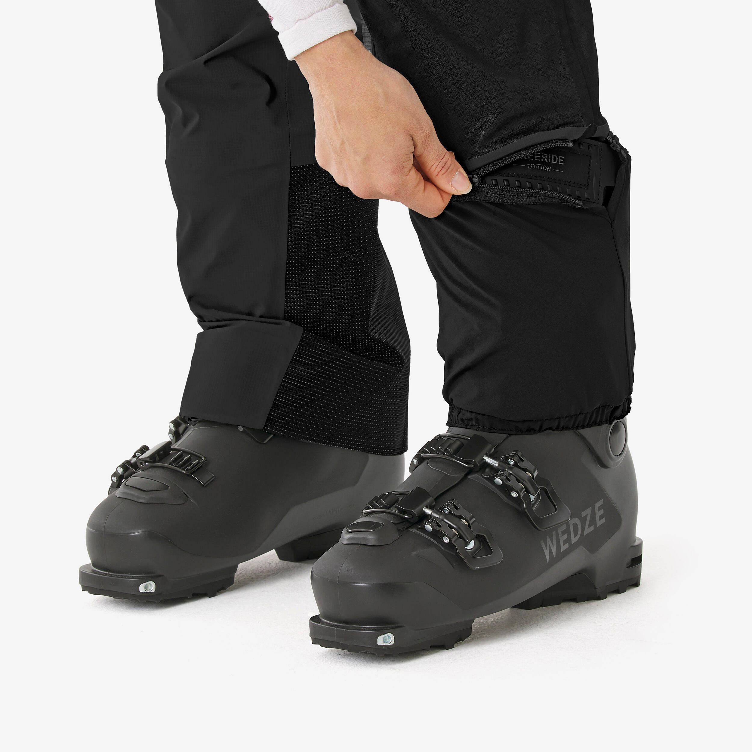 Pantalon de ski de randonnée imperméable femme, Wilder noir 7/10