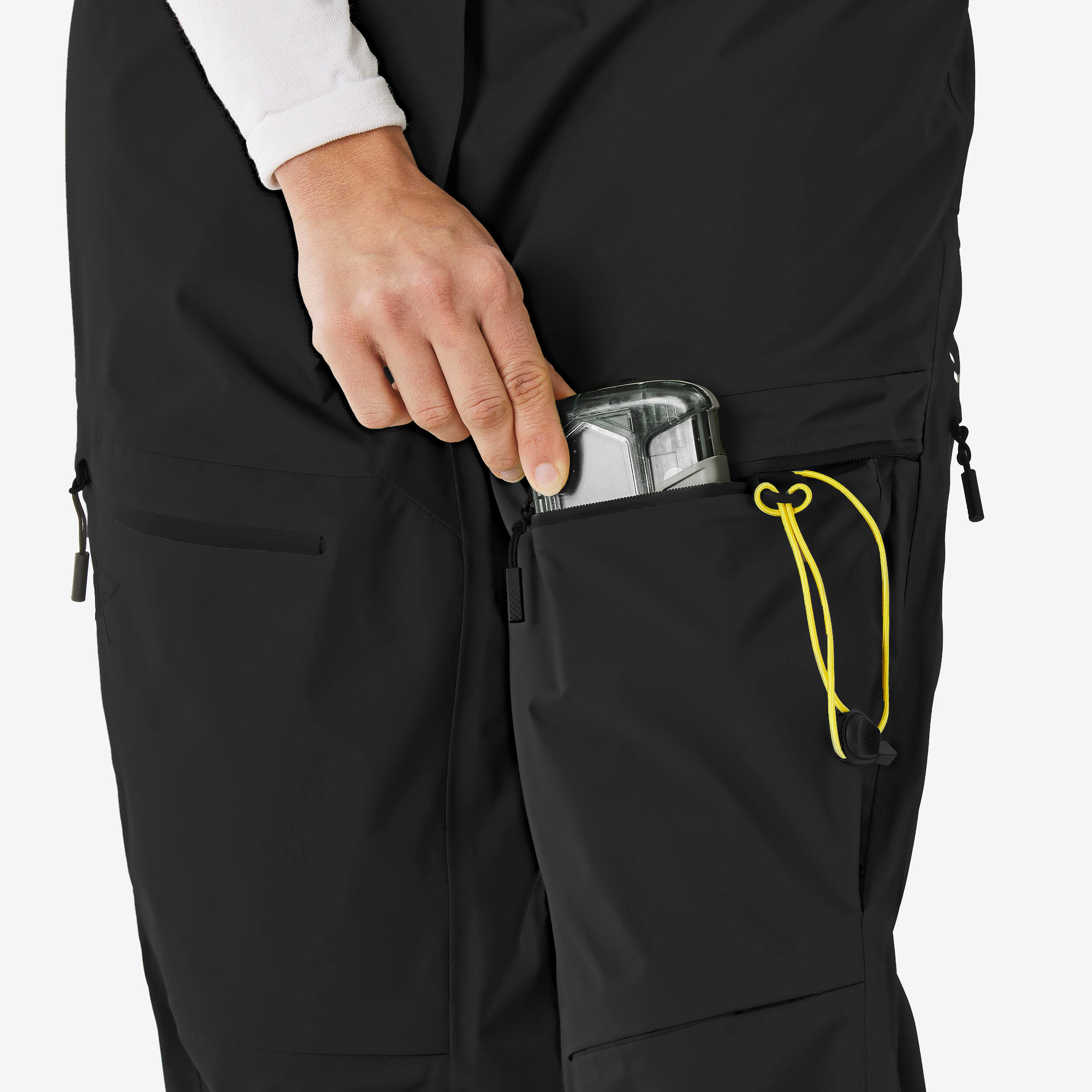 Pantalon de ski de randonnée imperméable femme, Wilder noir 6/10