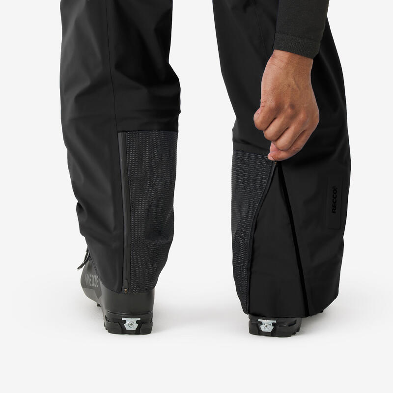 Pantalon impermeabil de schi de tură Wilder Negru Bărbați