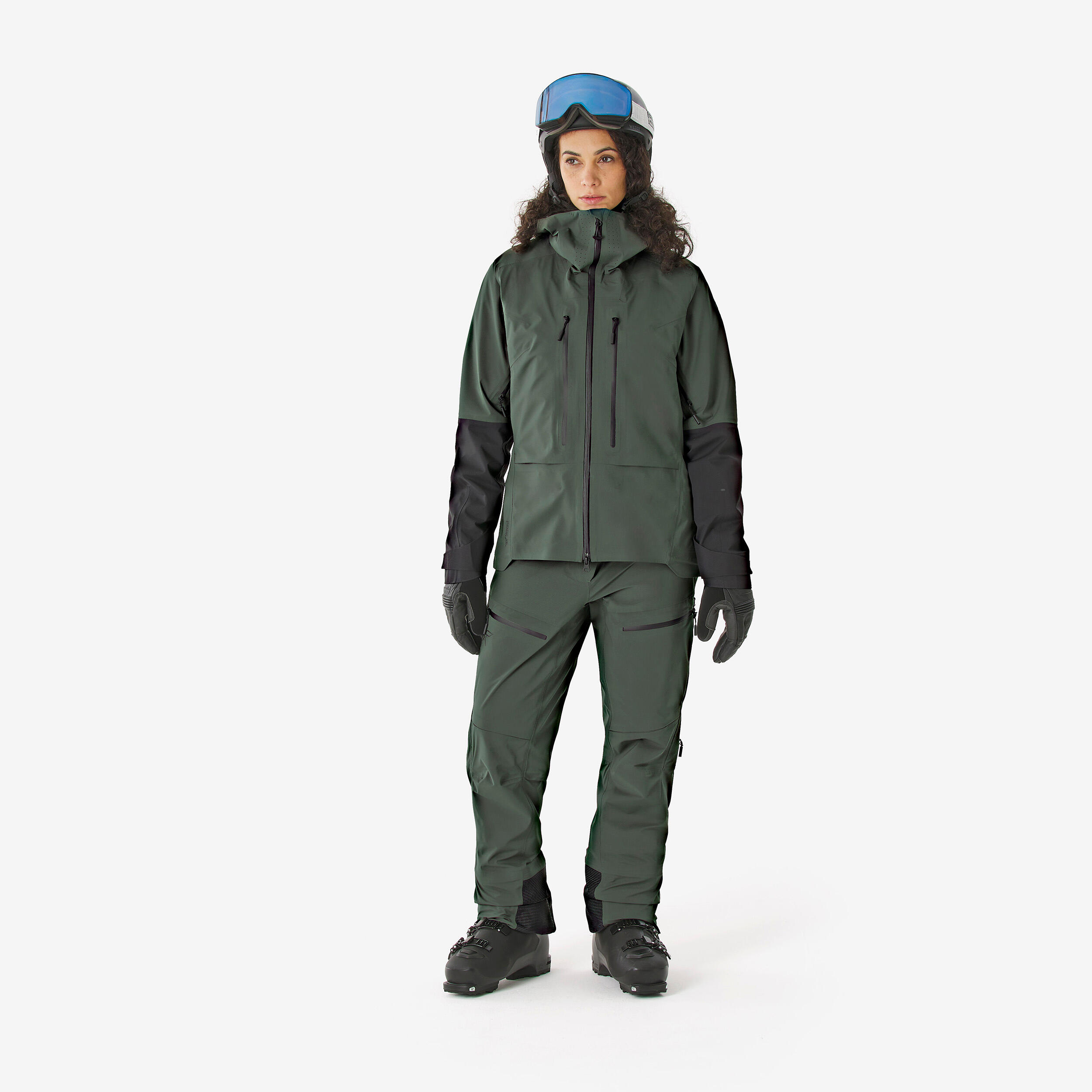 Women’s Wilder waterproof cross-country skiing trousers - Khaki