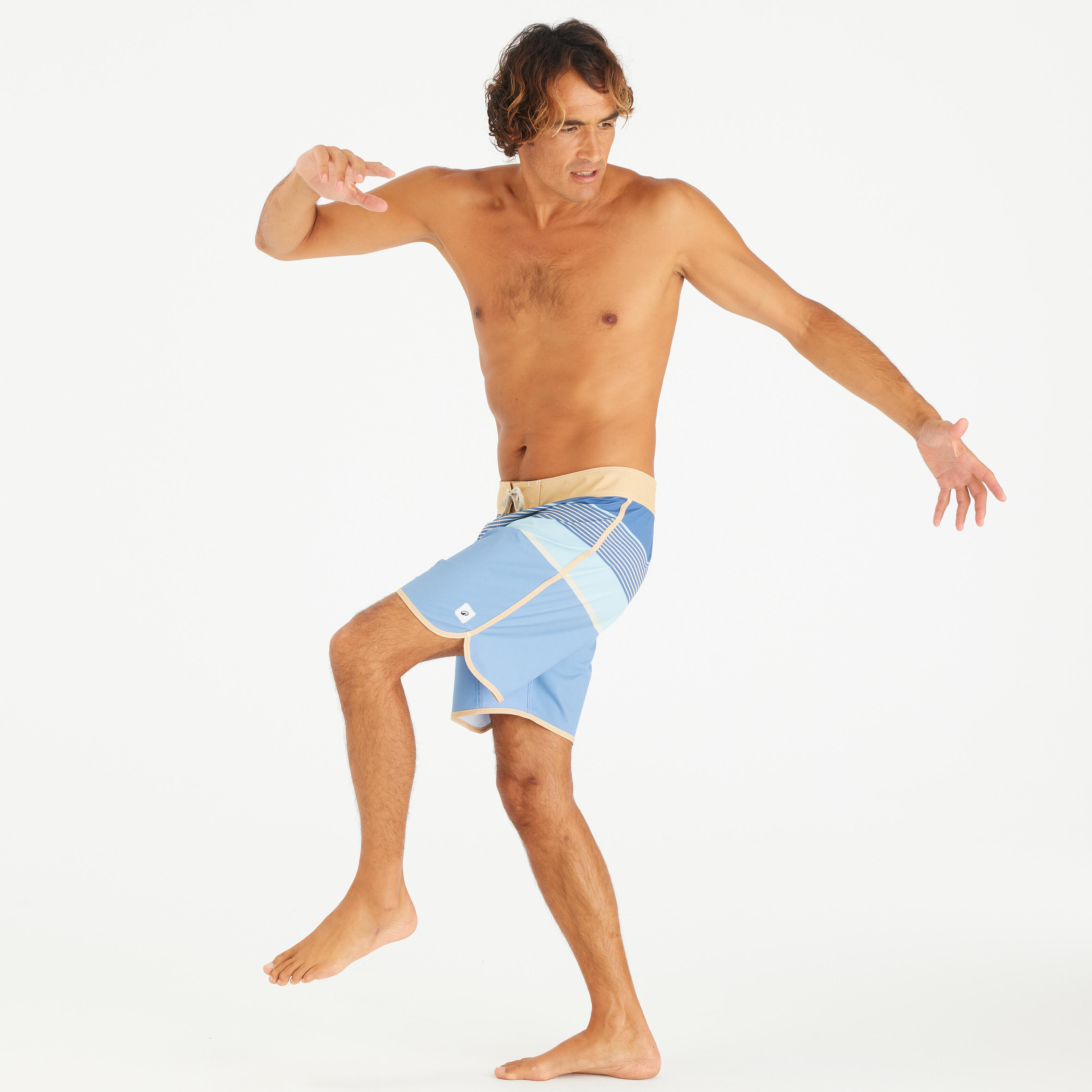 Men’s Boardshorts Surf 500 18” Long - Navy blue