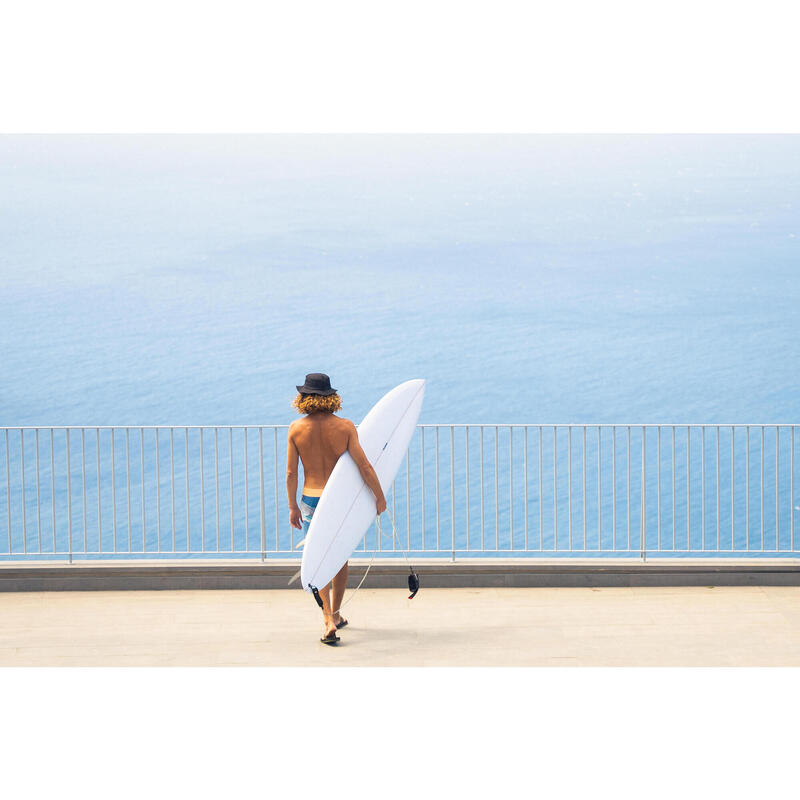Șort de baie semi-lung surf 18" 500 Marin Albastru Bărbați