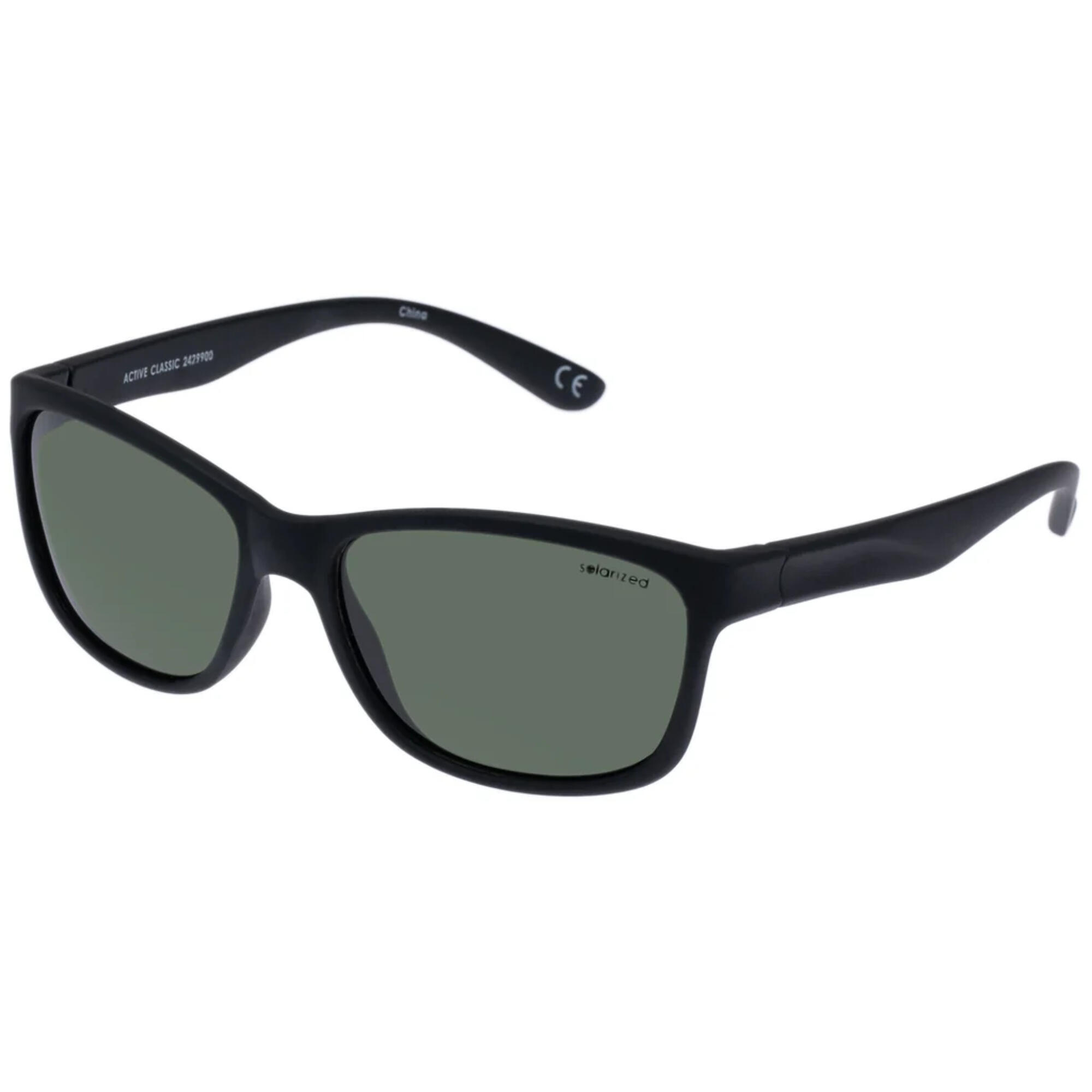 Solarized Active Classic Black Rubber - Khaki Mono Polarized