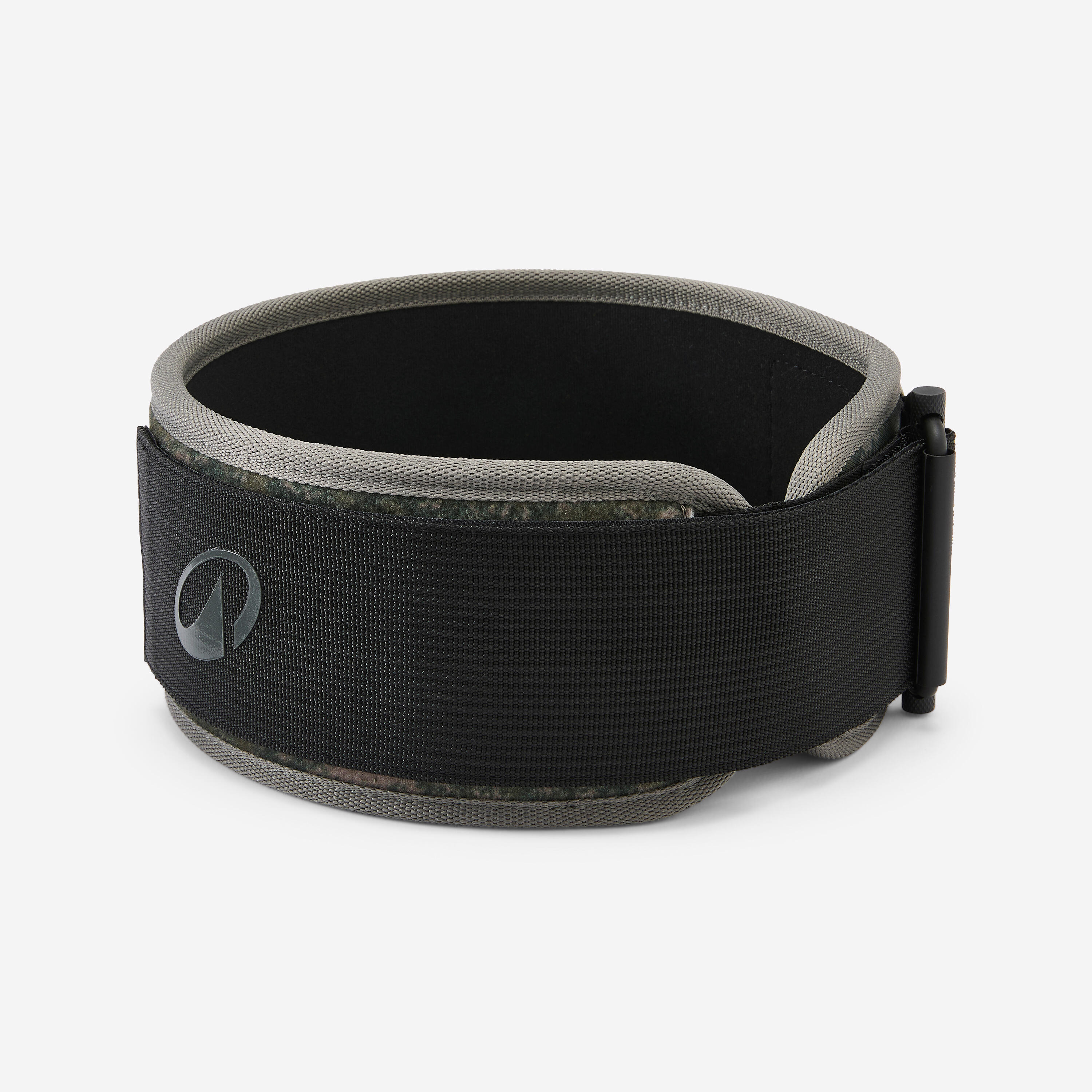 Weight Lifting Belt with Safety Buckle - Grey/Khaki