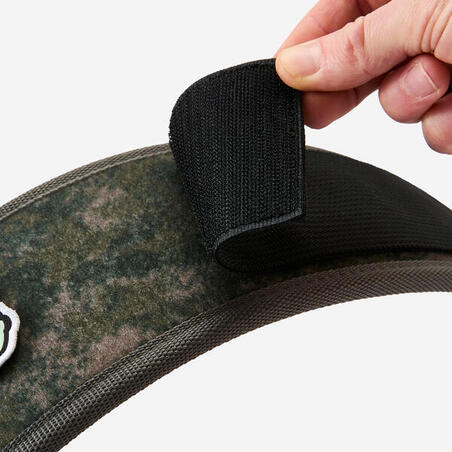 Пояс для важкої атлетики з міцною металевою пряжкою сірий/хакі